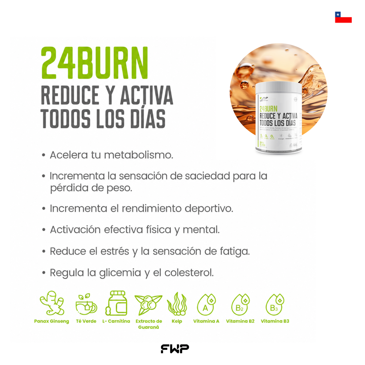 24BURN | Activador de Energía Metabólica & Rendimiento Activo